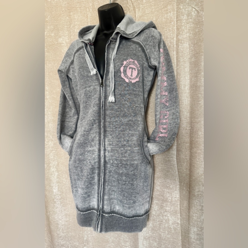 TOMMY GIRL Gray Women's HOODIE DRESS